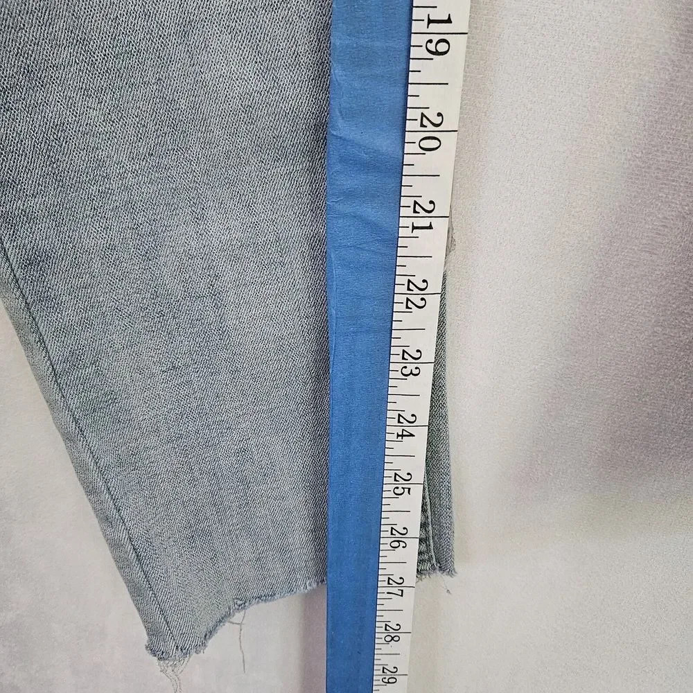Serenede Jeans Mens Size 34 Skinny‎ Ripped Denim Medium Wash Distressed Raw Hem